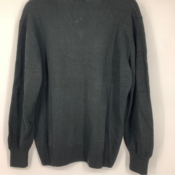 Parker Mens Small V-neck Pullover Sweater Black Preppy Casual Business NEW - Picture 7 of 9